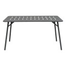 Τραπεζαρία Moraja Deraby pakoworld σετ 5τεμ μαύρο μέταλλο 140x80x72εκ