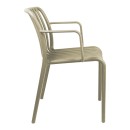 Πολυθρόνα Zoi pakoworld pp cappuccino 54x57.5x79εκ