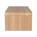 Τραπέζι σαλονιού Kelba pakoworld mdf σε φυσική απόχρωση 100x50x35,5εκ
