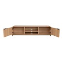 Έπιπλο τηλεόρασης Anfen pakoworld mdf σε φυσική απόχρωση 160x39x40,5εκ