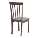 Καρέκλα Houston pakoworld rubberwood σε καρυδί απόχρωση 40x49x94εκ | Συσκευασία 2 τμχ