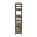 Επιδαπέδια ραφιέρα Ranea pakoworld sonoma-μαύρο 85x32x150εκ