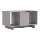 Τραπέζι σαλονιού Nalinda pakoworld taupe 100x55x55εκ