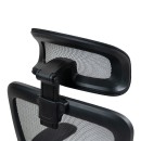 Καρέκλα γραφείου εργασίας Zenyk pakoworld mesh μαύρη 63x70x126εκ