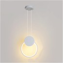 Φωτιστικό οροφής Ganden pakoworld led λευκό μεταλλικό Φ26,5x20εκ