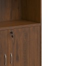 Βιβλιοθήκη γραφείου επαγγελματική Fesialo pakoworld wenge 80x40x180εκ