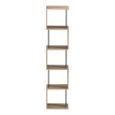 Βιβλιοθήκη Cubik pakoworld sonoma- ανθρακί 35x30x161εκ