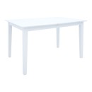 Τραπεζαρία Dallan Mabor pakoworld 5τεμ λευκό rubberwood 120-150x80x73,8εκ