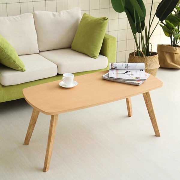Τραπέζι σαλονιού Komela mdf σε φυσική απόχρωση 100x48x45cm