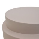 Βοηθητικό τραπέζι Fortox pakoworld MGO cappuccino Φ40x49.5εκ