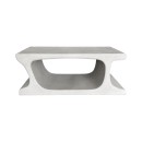 Τραπέζι σαλονιού Nafel pakoworld mdf λευκό 120x60x45εκ