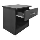 Κομοδίνο Bedy pakoworld ανθρακί 40x34x42εκ