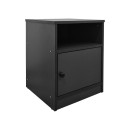 Κομοδίνο Lenea pakoworld ανθρακί 40x40x50εκ