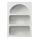 Βιβλιοθήκη-ραφιέρα Emersi pakoworld mdf σε λευκή απόχρωση 70x35x100εκ