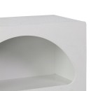 Βιβλιοθήκη-ραφιέρα Emersi pakoworld mdf σε λευκή απόχρωση 70x35x100εκ