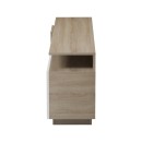 Έπιπλο τηλεόρασης Vendora pakoworld σε sonoma-λευκή απόχρωση 150x29.5x46.3εκ
