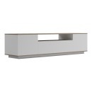 Έπιπλο τηλεόρασης Winey pakoworld σε sonoma-λευκή απόχρωση 180x44.5x44.5εκ