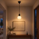 Φωτιστικό οροφής Larvic pakoworld Ε27 μαύρο μέταλλο 15x15x70εκ