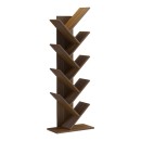 Βιβλιοθήκη Fyllo pakoworld καρυδί 50x25x141.5εκ