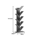 Βιβλιοθήκη Fyllo pakoworld καρυδί 50x25x141.5εκ