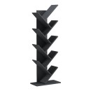 Βιβλιοθήκη Fyllo pakoworld ανθρακί 50x25x141.5εκ