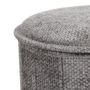 Σκαμπό-μπαούλο Trebia pakoworld γκρι ύφασμα 76x38x38εκ