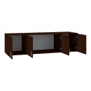 Πατάρι ντουλάπας Royal pakoworld τετράφυλλο wenge 200x58x53εκ