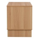 Κομοδίνο Jenfia pakoworld mdf σε φυσική απόχρωση 48x39x50,5εκ