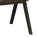 Πολυθρόνα Winslow pakoworld ξύλο rubberwood μαύρο-pvc rattan φυσικό-ύφασμα γκρι | Συσκευασία 2 τμχ