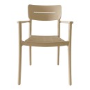 Πολυθρόνα Pilma pakoworld cappuccino PP 57x54x82εκ