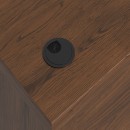 Γραφείο επαγγελματικό Fesialo pakoworld καρυδί 120x70x75εκ