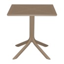 Τραπεζαρία Groovy Hush pakoworld σετ 3τεμ cappuccino PP 60x60x76εκ