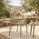 Καρέκλα Zoi pakoworld pp σε απόχρωση cappucino 49x58x80εκ