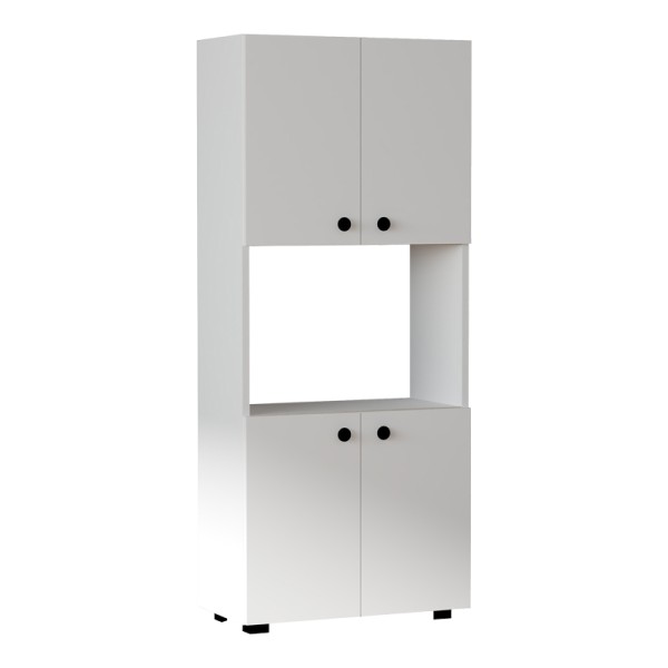 Στήλη Guzel pakoworld σε λευκή απόχρωση 60x31.4x140εκ