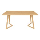 Τραπέζι Pendra pakoworld mdf επιφάνεια με πόδι ξύλο μασίφ σε sonoma απόχρωση 150x80x75εκ