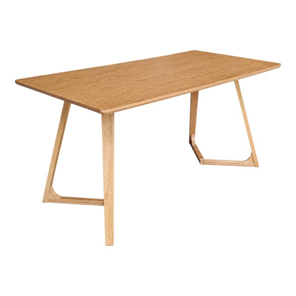 Τραπέζι Pendra pakoworld mdf επιφάνεια με πόδι ξύλο μασίφ σε sonoma απόχρωση 150x80x75εκ