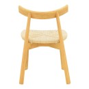 Καρέκλα Clareta pakoworld rubberwood-σχοινί σε φυσική απόχρωση 53x55x79εκ