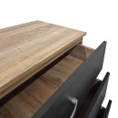Συρταριέρα Athos pakoworld σε sonoma-ανθρακί απόχρωση 80x40x79εκ