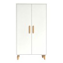 Ντουλάπι Tamera pakoworld λευκό με φυσική απόχρωση MDF 60x30x120εκ