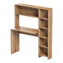 Γραφείο με βιβλιοθήκη Janson pakoworld oak 113.2x40x141.8εκ