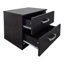 Κομοδίνο Athos pakoworld σε wenge απόχρωση 48x40x41.5εκ