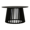 Τραπέζι σαλονιού Domonic pakoworld mdf σε μαύρη απόχρωση Φ80x45εκ