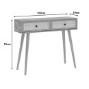 Κονσόλα Oslo pakoworld sonoma 100x29x81εκ