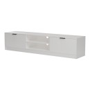 Έπιπλο τηλεόρασης Lemardo pakoworld λευκό 180x40x40εκ