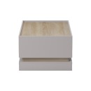 Τραπέζι σαλονιού Wendo pakoworld taupe-sonoma 97x60x40εκ