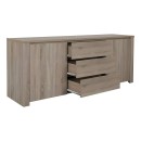 Μπουφές Kalya pakoworld σε sonoma απόχρωση 220x49x89.5εκ