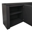 Μπουφές Kalya pakoworld σε ανθρακί απόχρωση 220x49x89.5εκ