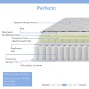 Στρώμα Perfecto pakoworld Continuous springs μονής όψης ανώστρωμα 22-24cm 150x200εκ