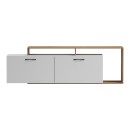 Έπιπλο τηλεόρασης Tobler pakoworld σε oak- λευκή απόχρωση 170x40x53εκ