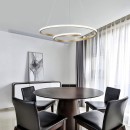 Φωτιστικό οροφής Rexon pakoworld led μέταλλο χρυσό Φ49x12εκ